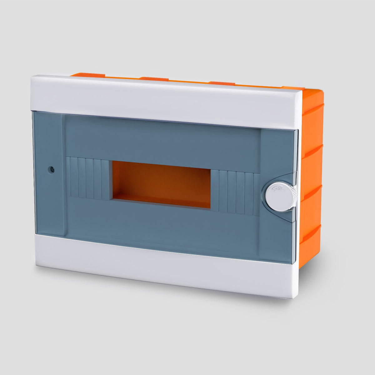 ARS Modular Control Cabinet 12 MOD (12 fuses), plastic flush-mounted control cabinet, transparent door IP40, 341219