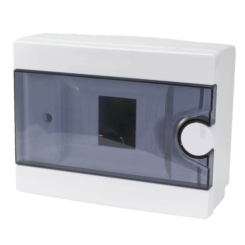 ARS modular switchgear 12 MOD (12 fuses), surface-mounted control cabinet, plastic, transparent door IP40, 341218
