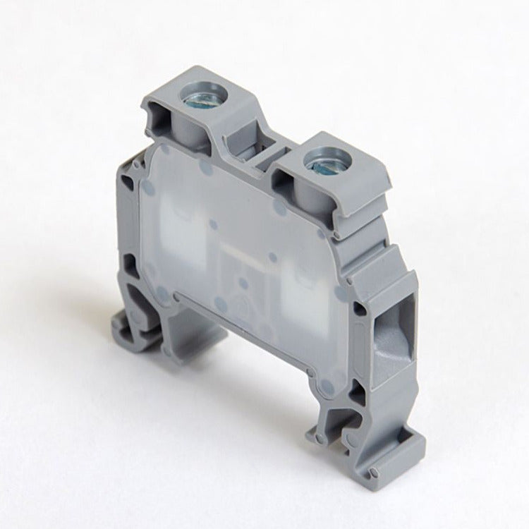 ONKA 6mm2 Schraubklemmleiste DIN-Schienen-Klemme 2-adrig grau, 1010032