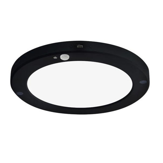 Schlanke schwarze Einfassung LED 20W schlanke Deckenleuchte plafoniera mit PIR-Bewegungssensor kreisförmig kaltweiß / 6500K YL14-1810-S