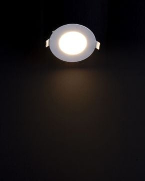 2 Pieces - Round LED Panels 6W / 540Lm Cool White Circular Recessed (Including Power Supply) 6500K YL10-0600