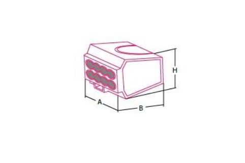 Transparent cable connector push-in 2.5 mm², 8-pole