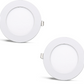 2 pieces SLIM LED panel cold white / 6500K 12W / 1080Lm round recessed round (incl. power supply) 6500K YL10-1200