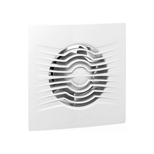 ARS-White Wand-Axiallüfter Bad/WC weiß mit Gitter leise 100mm, 90 m3/h, 340041