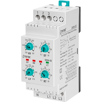Dreiphasiges Überwachungs-/Schutzrelais für Überspannung, Unterspannung, Folge-/Fehlersteuerung